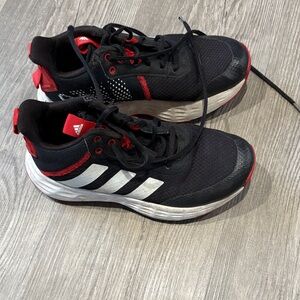 Adidas Black and Red Athletic Sneakers